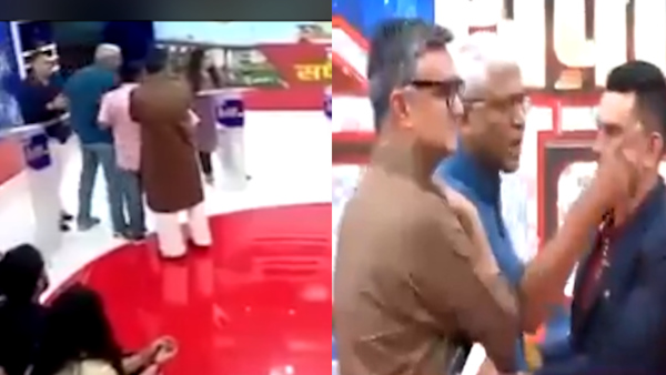 Two journalists clashed in live show