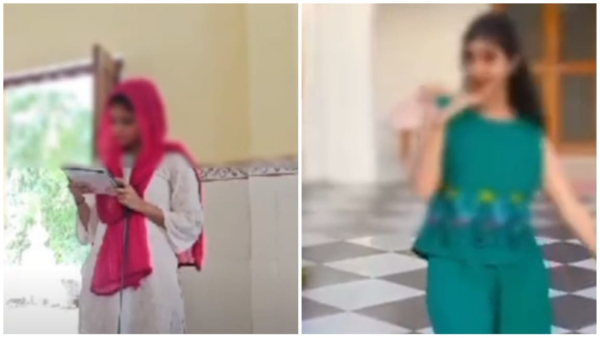 The girl apologized for making a video in the Gurudwara in Karaira town of Shivpuri The girl apologized for making a video in the Gurudwara in Karaira town of Shivpuri