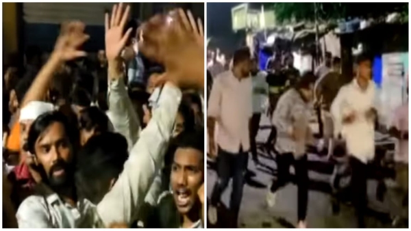 Stone pelting in Ganesh idol procession in Ratlam Police station gheraoed and commotion 3 arrested