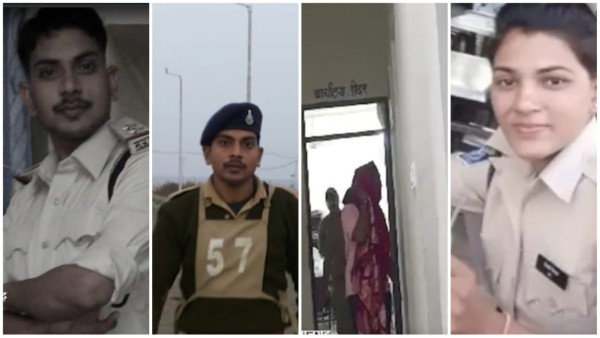 In Rajgarh female constable Pallavi Solanki killed SI Dipankar Gautam with her car In Rajgarh female constable Pallavi Solanki killed SI Dipankar Gautam with her car