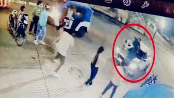 miscreants riding Activa molested a woman in a car police engaged in investigation