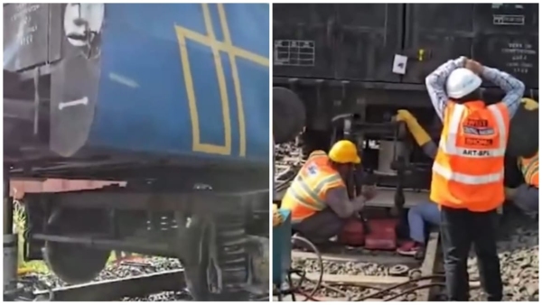 Three coaches of goods train derailed this incident happened between Misrod and Mandideep stations