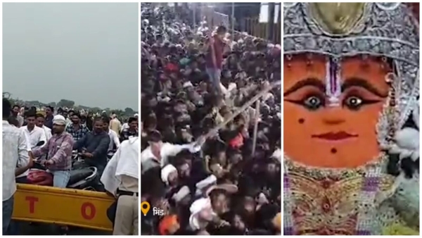 Flood of devotees gathered on Budhwa Mangal in Bhind Crowd of 5 lakhs at Doctor Hanuman Dham