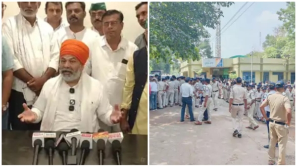 Farmers uproar in Narmadapuram Tractor rally and meeting organized under the leadership of Rakesh Tikait