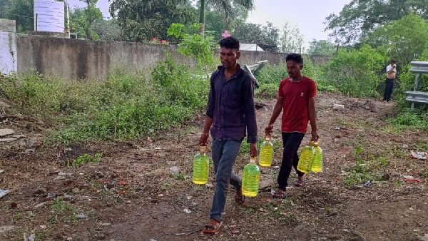 Goods train derailed in Ratlam