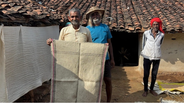 Mahatma Gandhi spinning wheel Sulkhama Maihar