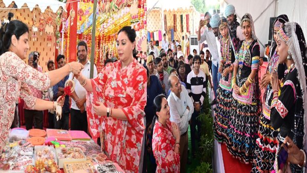 when-deputy-chief-minister-diya-kumari-was-shocked-to-see-the-state-level-amrita-haat-in-jaipur