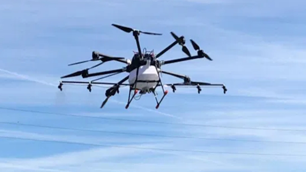 Spraying of medicines through drone in Delhi