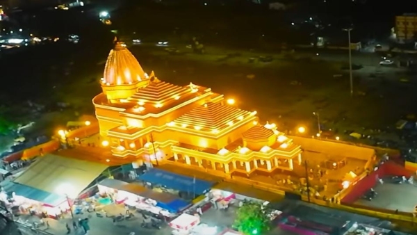 Durga festival celebrated in bpl know how a grand Ram temple pandal was built at a cost of Rs 1 crore