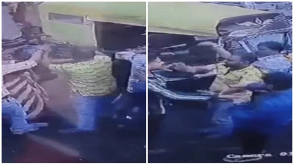 Video of fight outside Mahakal temple surfaced two parties clashed with each other