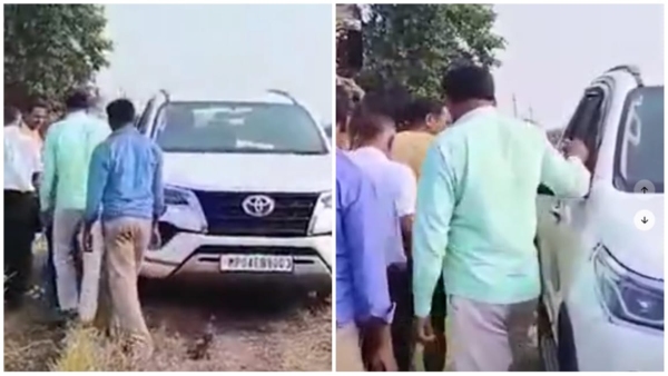 BJP leader threatened female SDO took out keys of JCB had gone to get the drain closed