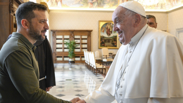 Volodymyr Zelenskyy meet Pope Francis Volodymyr Zelenskyy meet Pope Francis