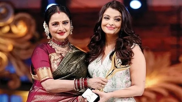 Rekha and Aishwarya Rai
