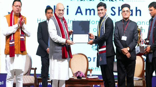 Home Minister Amit Shah is on a one-day visit interacted Home Trainee Officers at LBSNAA Mussoorie