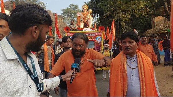 Pulling the chariot from Badri Prasad Peak