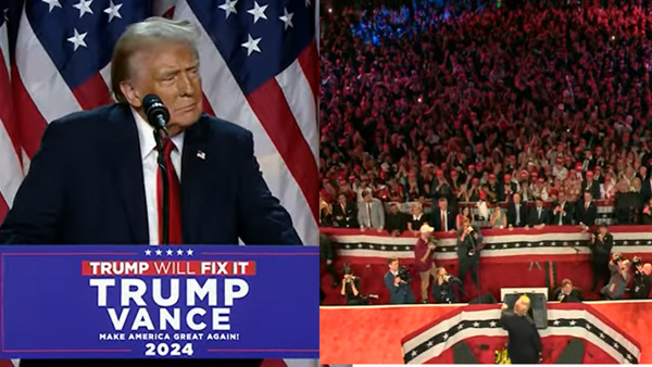 Modi slogans in front of Trump Modi slogans in front of Trump