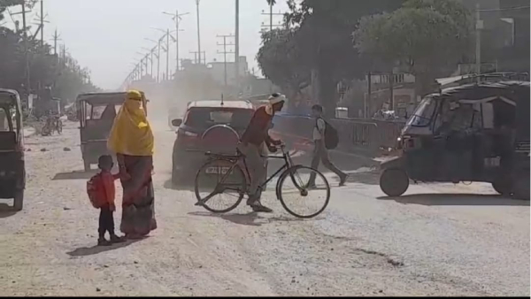 satna smart city sewer line road dug