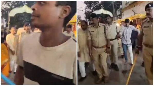 Ujjain police took out procession of the accused in front of Mahakal temple devotees were surprised