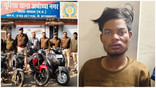 Vicious thief caught by Ayodhyanagar police vehicles worth Rs 4 5 lakh recovered