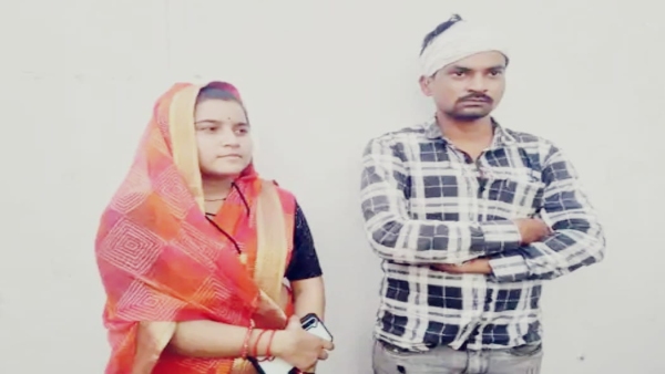 Love marriage of Muslim youth and Hindu girl Lover said in SP office - I will adopt Hindu religion Love marriage of Muslim youth and Hindu girl Lover said in SP office - I will adopt Hindu religion