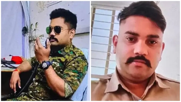 Fake policeman arrested objectionable pictures found on charges of cheating