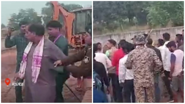 Tension over removal of encroachment in Mauganj clash between BJP MLA and Muslim community