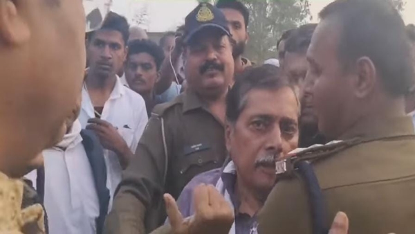 Temple encroachment in Mauganj BJP MLA Pradeep Patel arrived with bulldozer know the truth