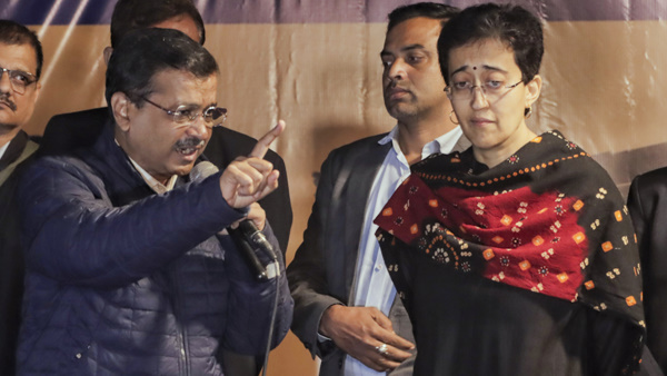 Arvind Kejriwal with CM Atishi