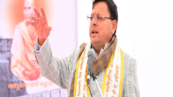 Politics continues country Amit Shah comment on Ambedkar CM pushkar Dhami said big what Congress Politics continues country Amit Shah comment on Ambedkar CM pushkar Dhami said big what Congress