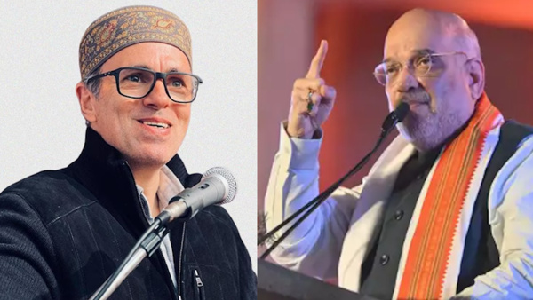 Jammu Kashmir CM Omar Abdullah and Amit Shah Jammu Kashmir CM Omar Abdullah and Amit Shah