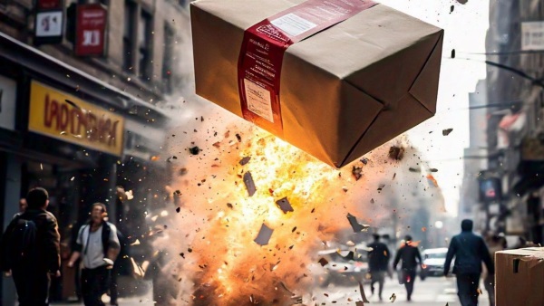 Parcel blast case Parcel blast case