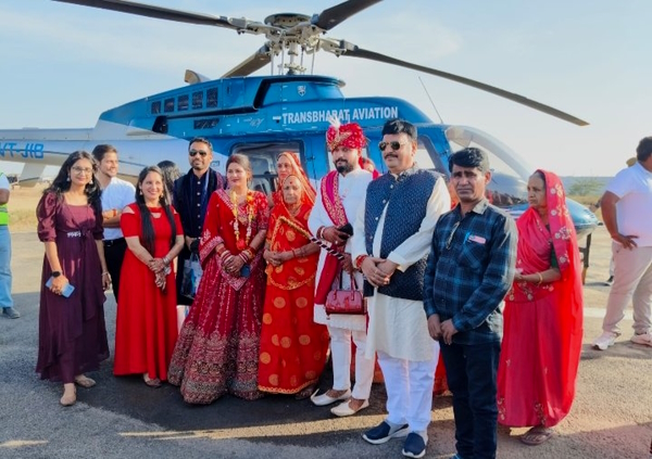 Helicopter Dulha dulhan Tonk Rajasthan