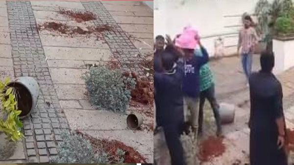 Stones pelting Allu Arjun residence