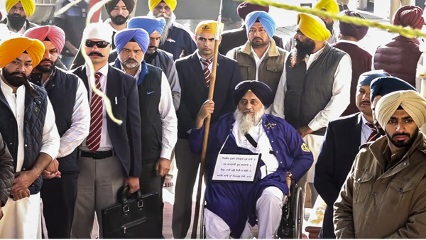 Sukhbir Singh Badal at Akal Takht