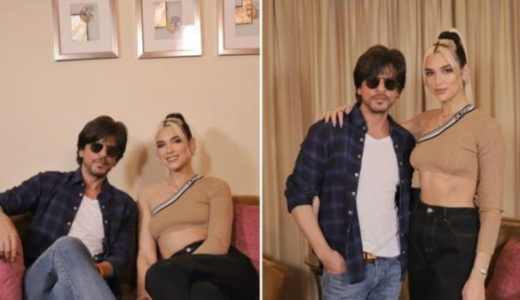 Dua Lipa performed the song levitating x wo ladki jo from Shahrukh Khan Badshah movie
