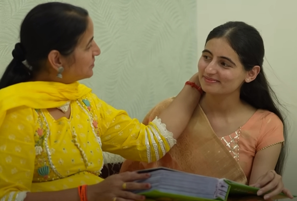 IAS Srishti Dabas with Mother