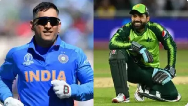 MS Dhoni and Mohammad Rizwan