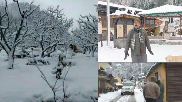 Uttarakhand Weather Snowfall video mountains cold increased rain plains know what situation dehradun