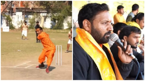 Unique cricket match Commentary in Sanskrit wearing dhoti-kurta know