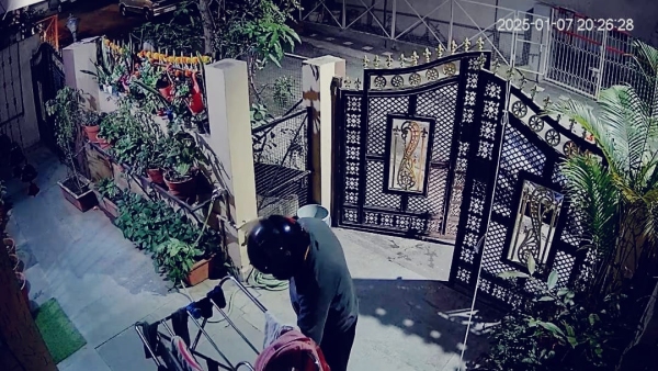 CCTV video of thief stealing women s inner clothes in Shahpura surfaced