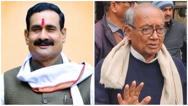 Digvijay Singh alleges Narottam Mishra demands security for Himanshu Bhargava of Datia Digvijay Singh alleges Narottam Mishra demands security for Himanshu Bhargava of Datia