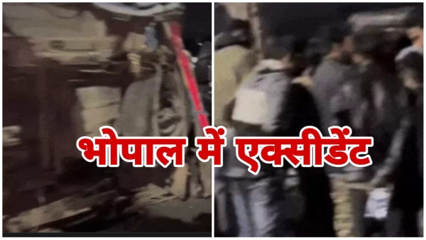 Airport road accident Loading truck overturns after being hit by speeding Thar