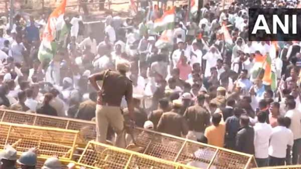 Congress Protest in Jaipur