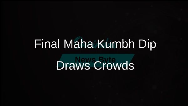 Final Maha Kumbh Dip Draws Crowds Final Maha Kumbh Dip Draws Crowds