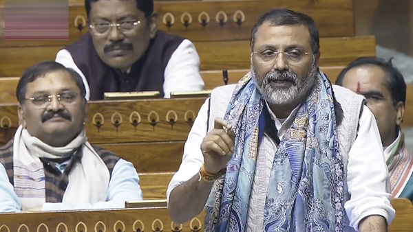 Nishikant Dubey in Parliament Nishikant Dubey in Parliament