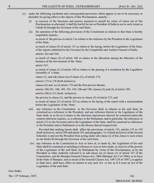 Manipur President Rule