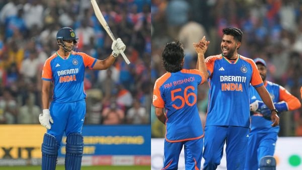 Shivam Dube and Harshit Rana