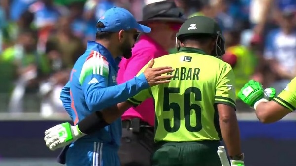 Virat Kohli Pats Babar Azam Virat Kohli Pats Babar Azam