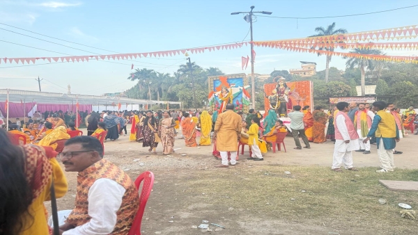 Tableau of Lord Shiva baarat Bharat Mata at Pipaleshwar Mahadev Temple in Bhopal