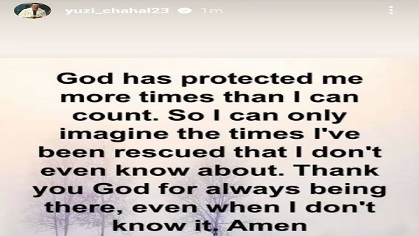 yuzvendra chahal shares cryptic post